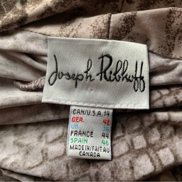 Joseph Ribkoff  Animal Print Midi Dress - Picture 5 of 5